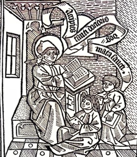 'Teacher Thomas Aquinas And Two Students