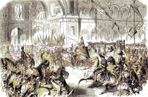 The Arrival Of Emperor Napoleon At The Industrial Exhibition