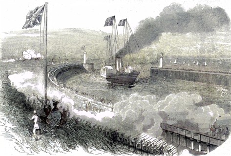 Arrival Of The Royal Yacht In The Port Of Boulogne 1855