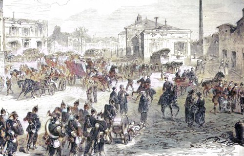 Street Scene In Saint-Denis During The Armistice