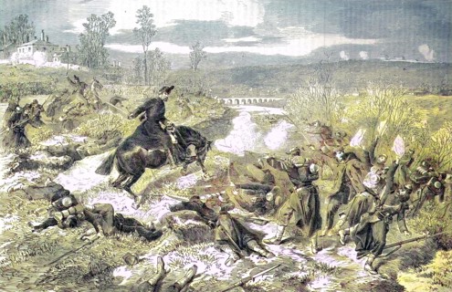 The Royal Saxon Rifle Regiment No.108 In The Battle Near Villiers On 2 December