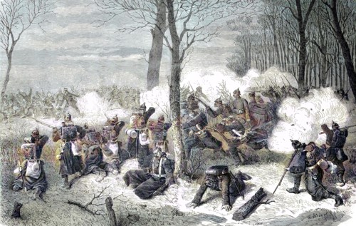 Defense Of Le Bourget Against The Battle Of The French Marines In Battle On December 21St