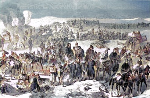 Disarmament Of Troops Of The Bourbacian Army At Les Verrieres In Swiss Territory On 2Nd January 1871