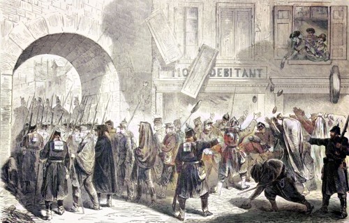 Departure Of French Prisoner Of War From Sedan On 2 September