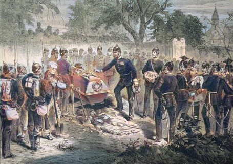Burial Of The French General Douaine By Prussian Troops At Sarreguemines On August 7