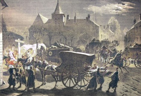 Arrival Of Saxon Wounded Soldiers In Champs On The Night Of 2 December