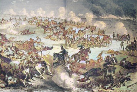The Saxon Artillery At Saint Privat In The Battle Of Gravelotte