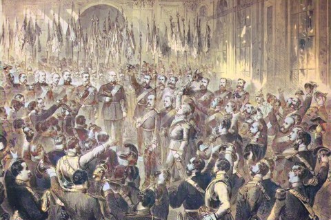 The Proclamation Of The German Empire In The Mirror Gallery In The Palace Of Versailles On January 18