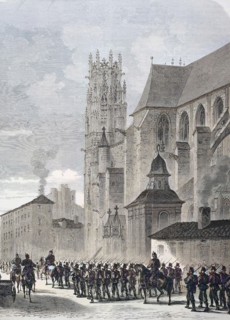 March Of The North German Landwehr By The Community Pont-A-Mousson On September 11
