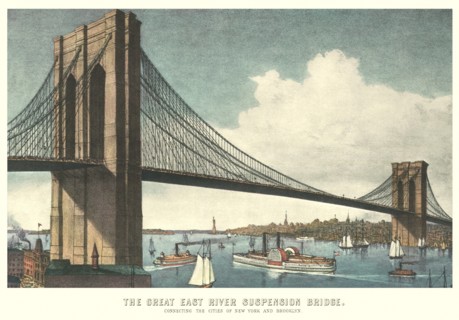 The Great East River Suspension Bridge