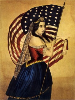 Woman With Flag.