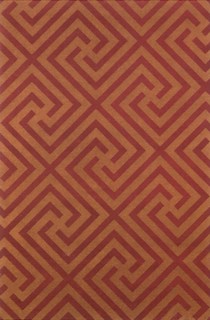 Japanese Swirls on Red.