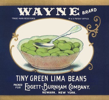 Bowl of Lima Beans.