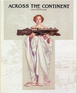 Woman with train.