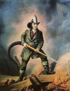 The American Fireman; Facing the Enemy.