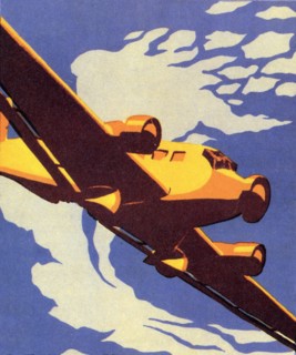 Airplane in the Clouds.