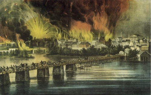 Fall of Richmond Va. on the night of April 2 1865.