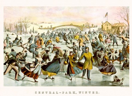 Skating in Central Park.