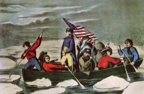 Washington Crossing the Delaware.