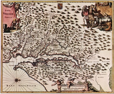 Map of Virginia.