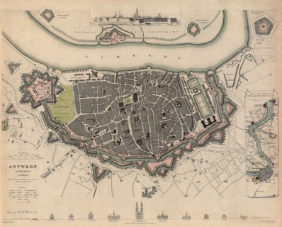 Map of Antwerp.