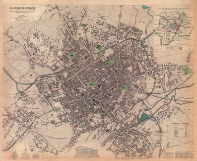Map of Birmingham.