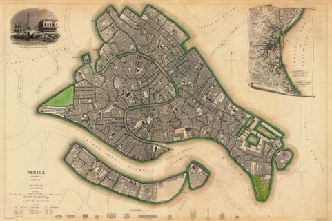 Map of Venice.