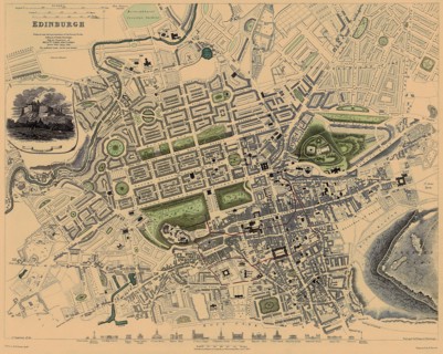 Map of Edinburgh.