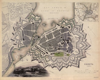 Map of Geneva.