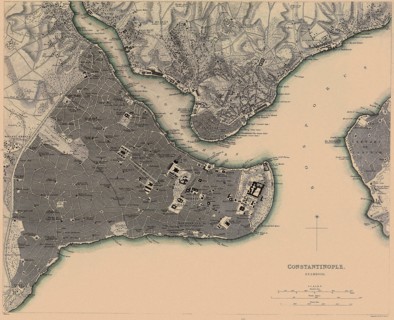 Map of Constantinople.