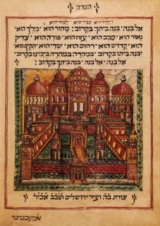 Depiction of the Temple and the City of Jerusalem.