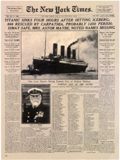Titanic Headlines.