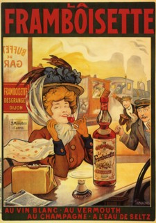 Woman Sipping Liqueur at Station.