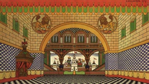 State Set Design for The Golden Cockerel.