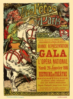 Poster for the Gala at the Paris Opera.