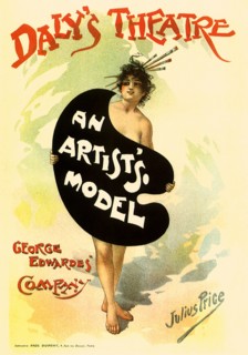 Poster for 'An Artist's Model'.