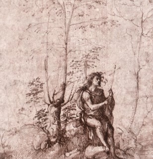Saint John the Baptist in a Landscape.