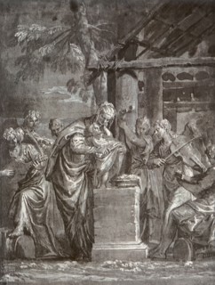 Madonna and Child with Six Angels.