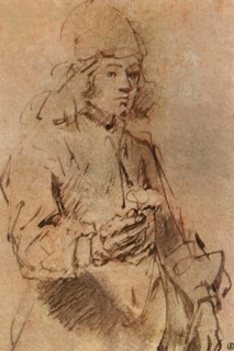 Young Man Holding a Flower.