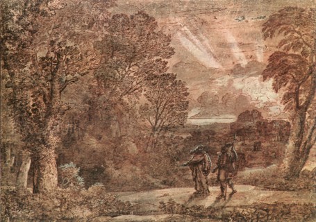 Aeneas Led by the Sibyl of Cumae Toward Lake Averne.