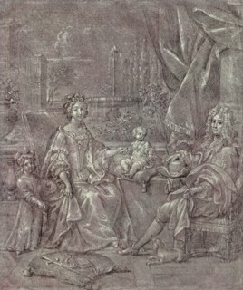 James II and his Family at Saint-Germain.