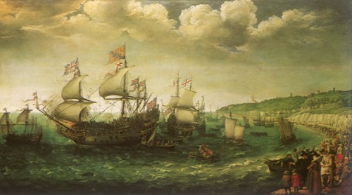 Embarkation of the Elector Palatine in the Price Royal.