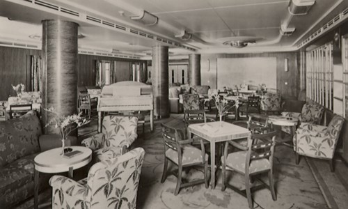 Lounge on Ocean Liner.