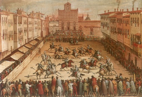 Urban Tournament at Piazza Santa Croce in Florence.