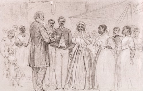 Marriage of a Coloured Soldier at Vicksburg.