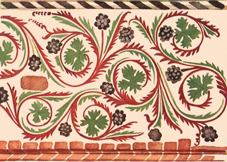German Floral Pattern Motif.