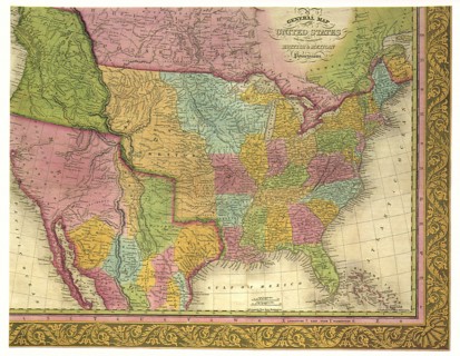 A General Map of the United States.