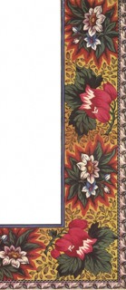 Rose Leaf and Stem Floral Pattern.
