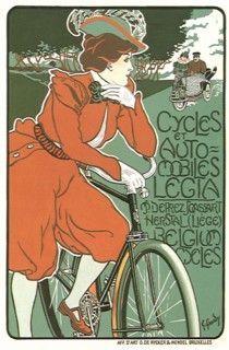 Woman with Bicycle.