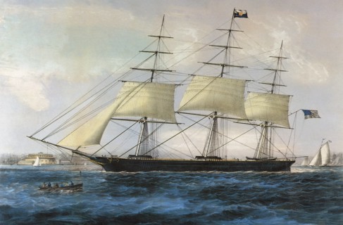 Clipper Ship 'Nightingale'.